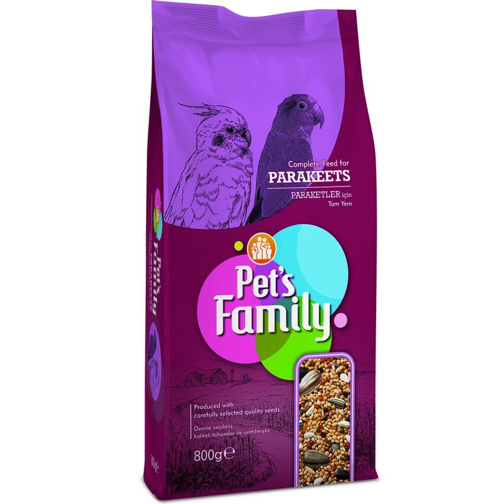 Pets Famıly Paraket Yemi 800g