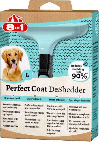 8in1 Perfect Coat Deshedder Furminator Büyük Irk Köpek Tarağı Large