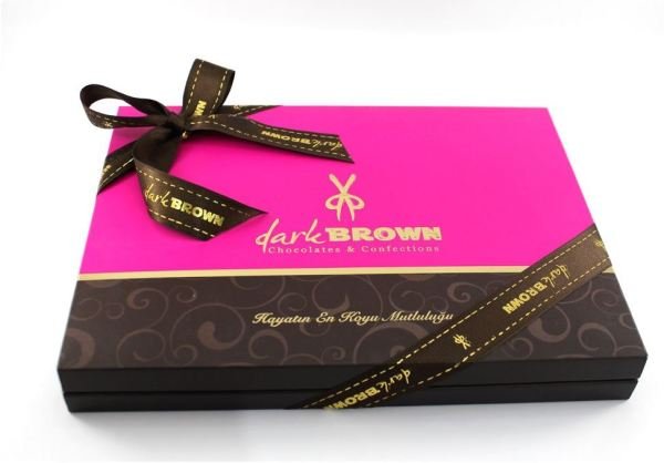 Dark Brown 72 Adet Özel Kutuda Madlen Çikolata CANIM ANNEM Yazılı