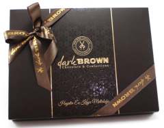 Dark Brown Hediyelik Çikolata 800 Gr Kutuda Karışık Spesiyel ve Madlen Çikolata