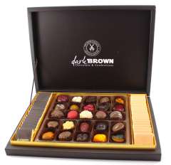 Dark Brown Hediyelik Çikolata 800 Gr Kutuda Karışık Spesiyel ve Madlen Çikolata