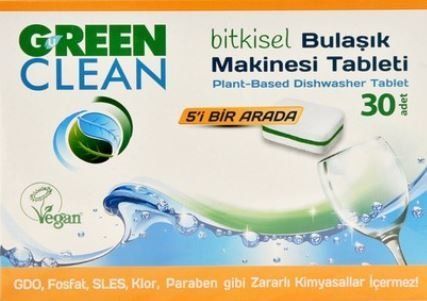 U Green Clean Bitkisel Bulaşık Makinesi Tableti 30 Adet
