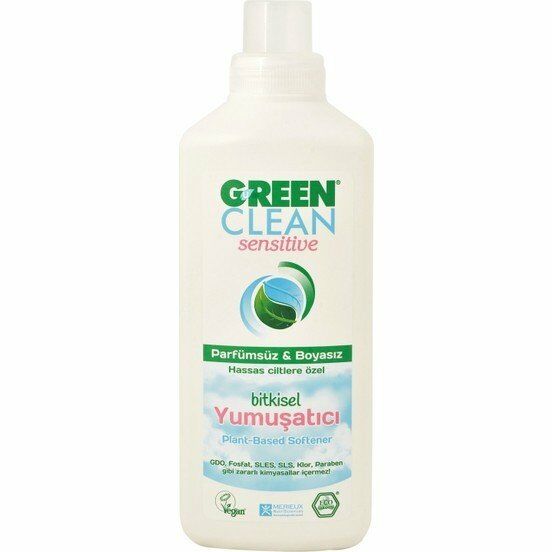 U Green Clean Sensitive Parfümsüz&Boyasız Bitkisel Yumuşatıcı 1000 ml