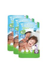 Tidoo Hipoalerjenik-ekolojik Bebek Bezi No:4 Jumbo Maxi 9-20 Kg 48x3 144 Adet
