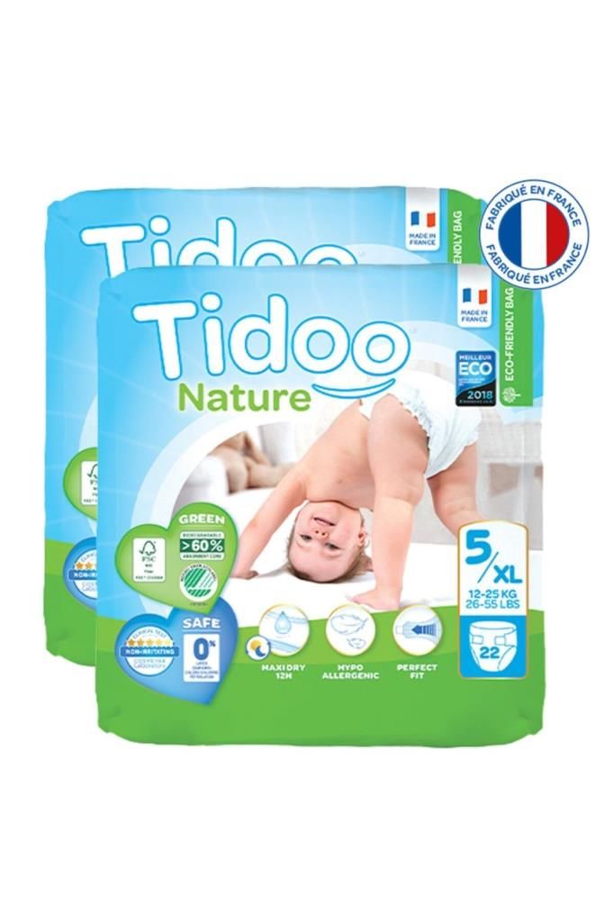 Tidoo Hipoalerjenik Ekolojik Bebek Bezi 5 Beden 12-25 Kg 22x2 44 Adet