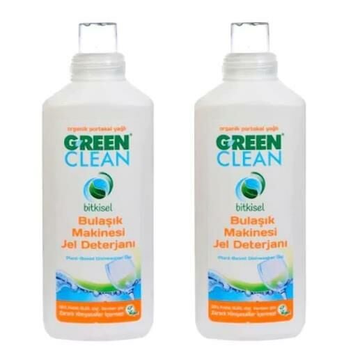 U Green Clean Jel Bulaşık Makinesi Deterjanı 2 x 1000 ml