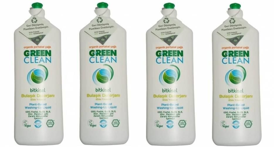 U Green Clean Bitkisel Bulaşık Deterjanı 730 ml 4'lü Set