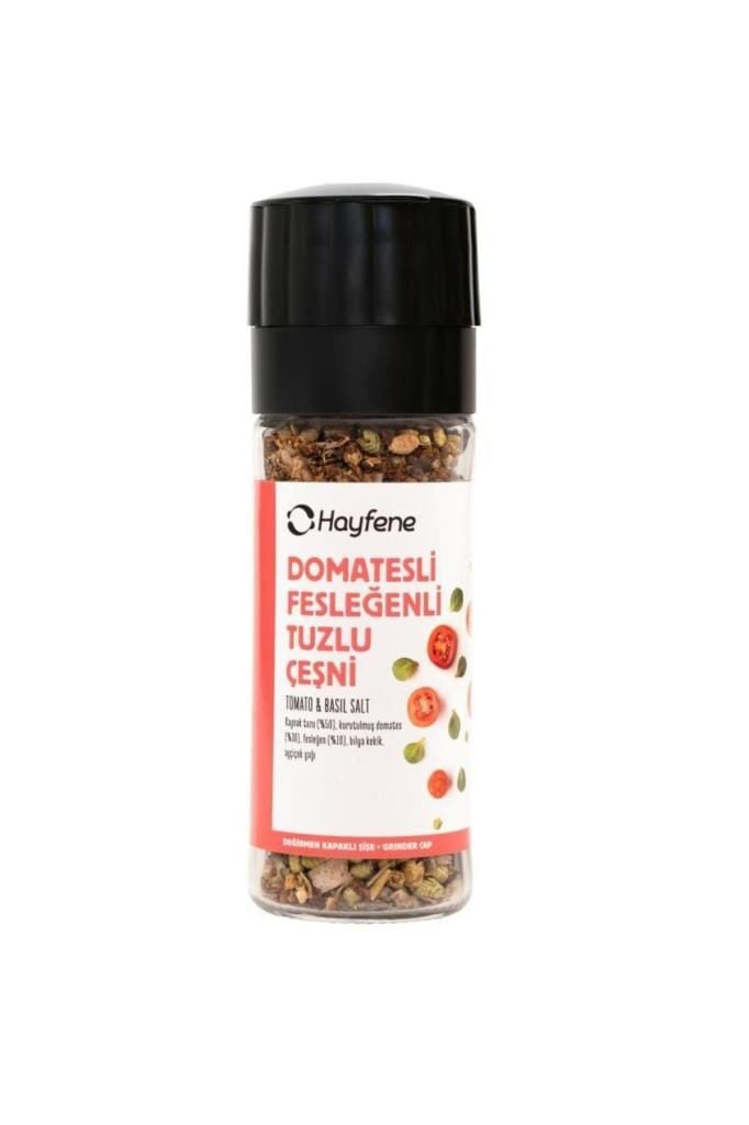 Hayfene Domatesli Fesleğenli Tuzlu Çeşni 55 gr (DEĞİRMEN KAPAKLI)