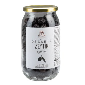 Yerlim Organik Zeytin - Siyah Sele ( 600 g )