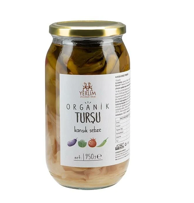 Yerlim Organik Turşu - Karışık Sebze ( 950 g )