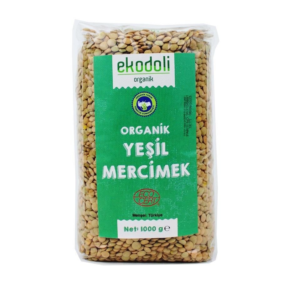 Ekodoli Organik Yeşil Mercimek ( 1 kg )