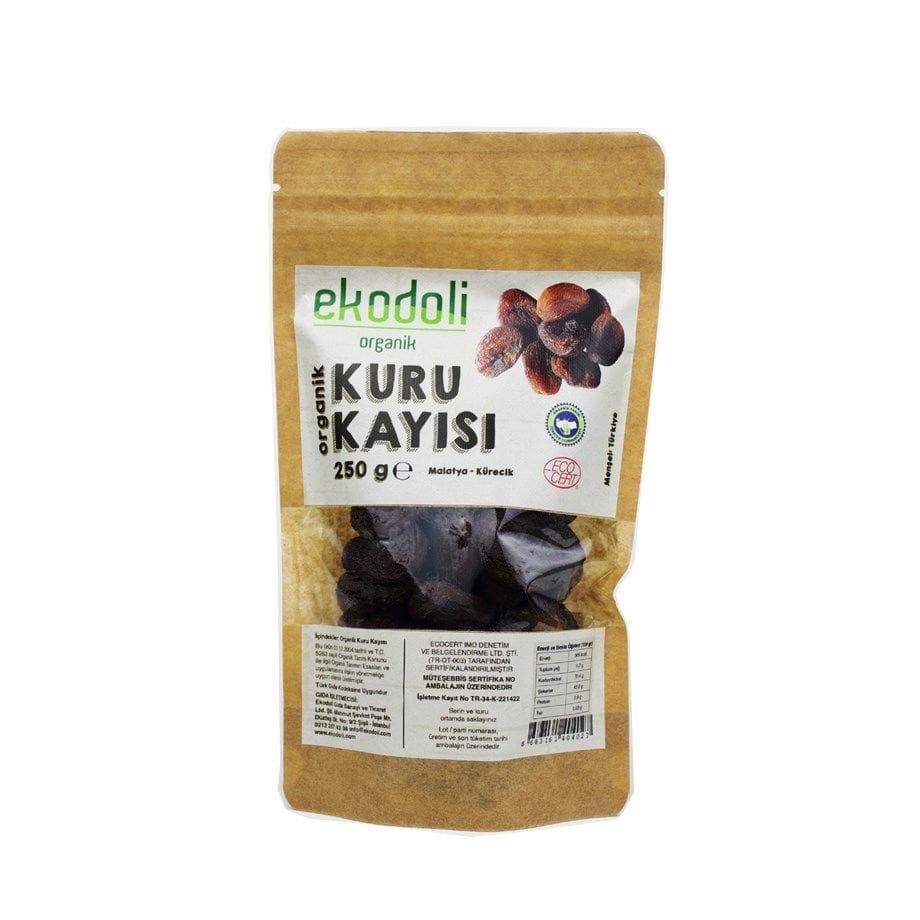 Ekodoli Organik Kuru Kayısı ( 250 g )