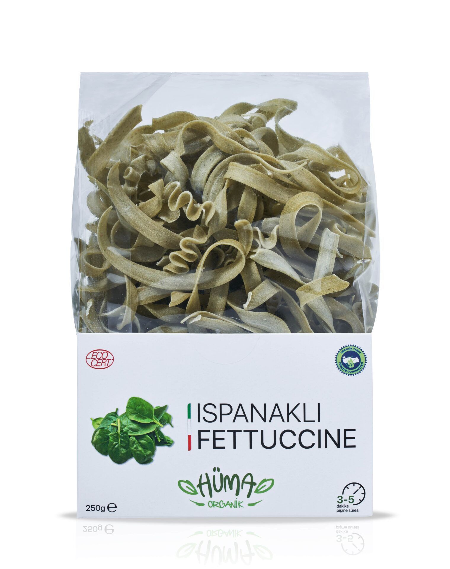 Hüma Organik Ispanaklı Fettuccine ( 250 g )