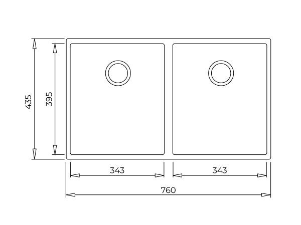 Teka Square 760 TG Stone Grey Tegranite Evye