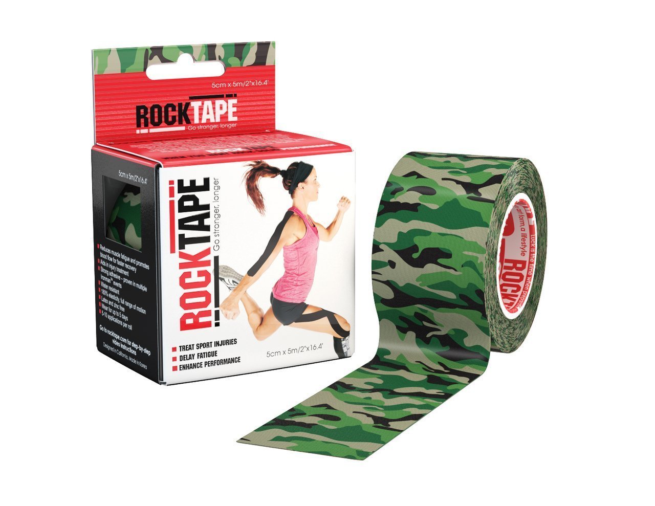 Rocktape STD 5cmX5mt Knesio Tape - Green Camo