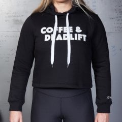 Gymholix Coffee & Deadlift Crop Sweatshirt