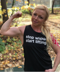 Gymholix Stop Wishing Start Lifting Women (Atlet - Vest)