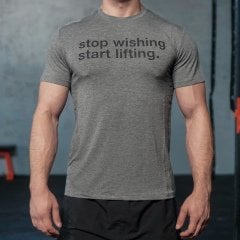 Gymholix Stop Wishing Start Lifting Men (Tişört - Tshirt)