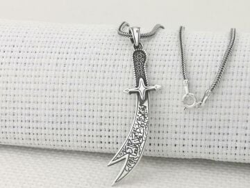 Zülfikar Kılıç Tasarımlı 925 Ayar Gümüş Kolye