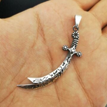 Hz. Ali Zülfikar Kılıç Tasarımlı 925 Ayar Gümüş Kolye Ucu