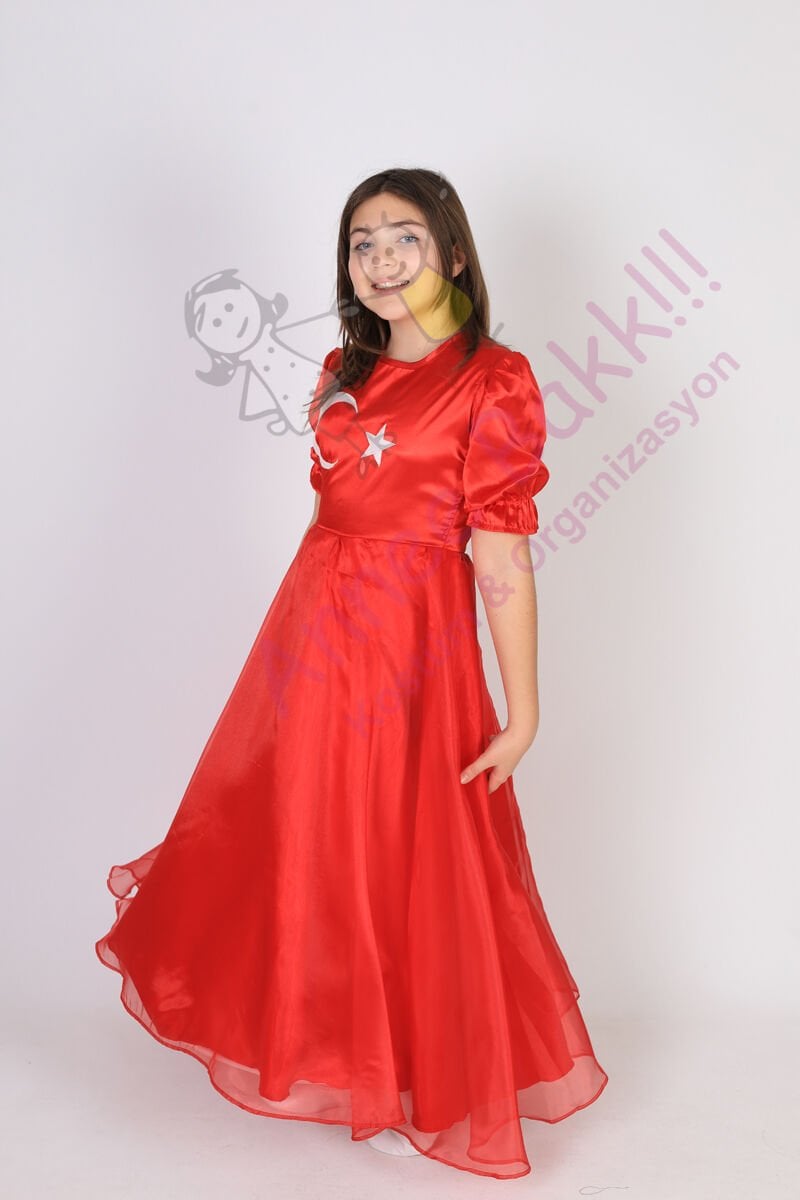 23 Nisan Çocuk Kostümleri, Türk Bayrağı Model Çocuk Kıyafeti, Hızlı Teslimat