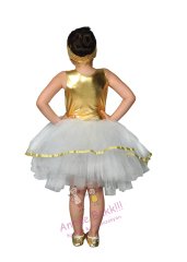 Gold & Beyaz Elbise Çocuk, Kız Çocuk Tütü Elbise, Hızlı Kargo