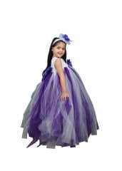 Mor Renk Tütü Elbise, Kız Çocuk Tütü Elbise, Modern Dans Kostümü, Hızlı Kargo