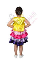Waka-Waka Dans Kostümü, Renkli Waka-Waka Kız Çocuk Dans Kıyafeti, Hızlı Kargo