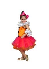 Tütü Etek Çocuk Palyaço Kostümü, Tütülü Kız Çocuk Palyaço Kıyafeti, Hızlı Kargo