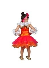 Tütü Etek Çocuk Palyaço Kostümü, Tütülü Kız Çocuk Palyaço Kıyafeti, Hızlı Kargo