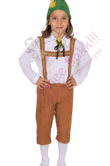 Alman Kostümü Erkek Çocuk Oktoberfest Kıyafeti, Almanya Temalı Erkek Çocuk Kıyafeti