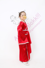 Kız Çocuklarına Özel Japon Kimono Kostümü, Rengarenk Kimono Kıyafeti, Hızlı Teslimat
