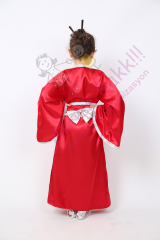 Kız Çocuklarına Özel Japon Kimono Kostümü, Rengarenk Kimono Kıyafeti, Hızlı Teslimat