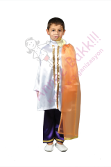 Mor Renk Hintli Erkek Kostümü, Hindistan Temalı Erkek Çocuk Kıyafeti, Hızlı Teslimat