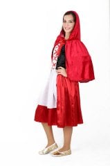 Yetişkin Kırmızı Başlıklı Kız Kostümü, Kırmızı Başlıklı kız Kostümü, Masal Kostümleri, Hızlı Kargo
