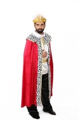 Yetişkin Erkek Kral Kostümü, İmparator Kostümü, Kral Kıyafeti, Hızlı Kargo