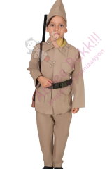 Çanakkale Zaferi, Çanakkale Savaşı Asker Kostümü Çocuk 11-12 Yaş, Aynı Gün Kargo
