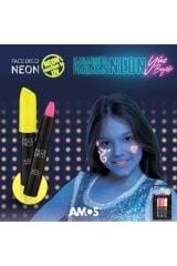 Amos Face Deco Neon Gece Parlayan Yüz Boyası 3 Renk, Hızlı Kargo