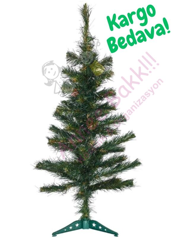 Yeşil Yılbaşı Çam Ağacı, Aynı Gün Kargo Noel Ağacı, Yılbaşı Süslemesi İçin Çam Ağacı (90 Cm)