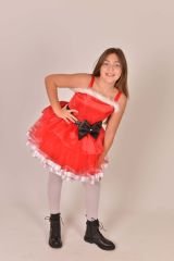 Noel Kız Çocuk Kostümü, Yılbaşı Kız Çocuk Kıyafeti, Aynı Gün Kargo Hızlı Teslimat