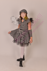 Dalton Çocuk Kostümü, Kız Çocuk Dalton Kıyafeti, Mahkum Kostümü, Hızlı Kargo