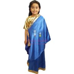 Hintli Mavi Kız Kostümü