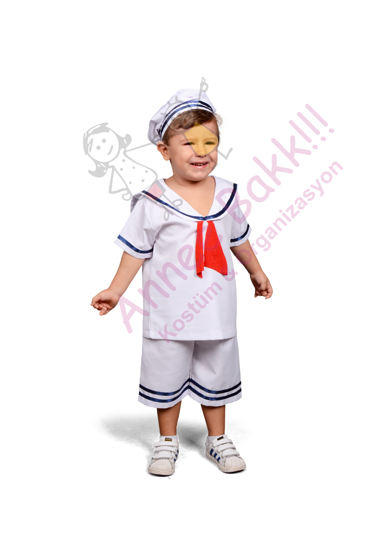 Bebekler İçin Sevimli Kostümler, Denizci Çocuk Kostümü, Aynı Gün Kargo Hızlı Teslimat
