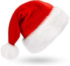 Polar Kumaş Noel Bebek Şapkası, Yılbaşı Kostüm Aksesuarları, Aynı Gün Kargo Hızlı Teslimat