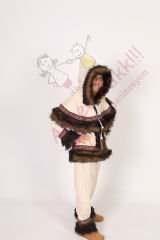 Eskimo Çocuk Kostümü, Eskimo Temalı Erkek Çocuk Kıyafeti, Hızlı Kargo
