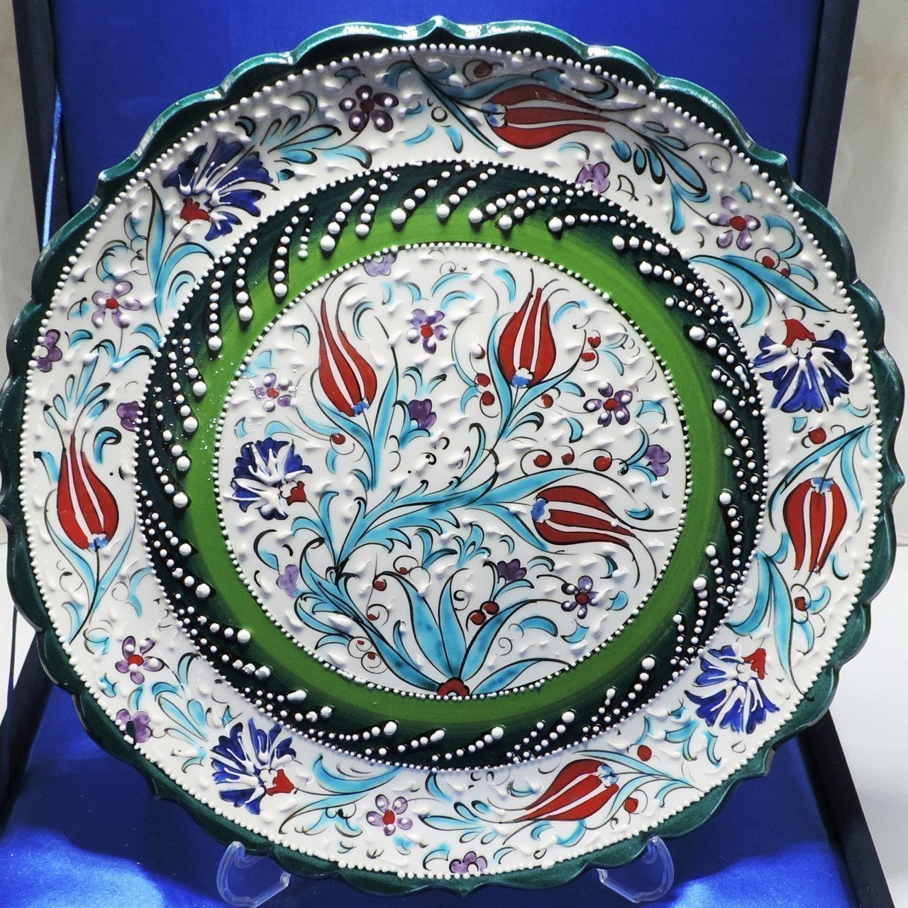 Oğuz Çini 30cm Renkli Tabak