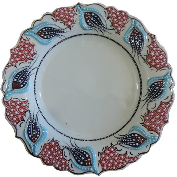 Oğuz Çini 30cm Özel Kaligrafi Tabağı