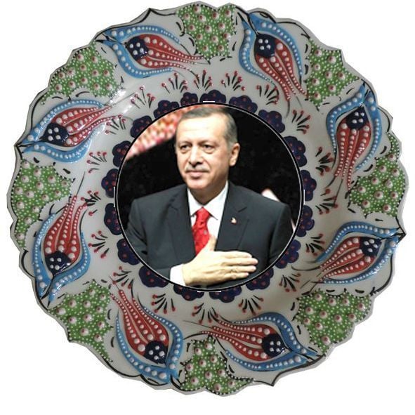 Oğuz Çini 30CM Resimli Tabak