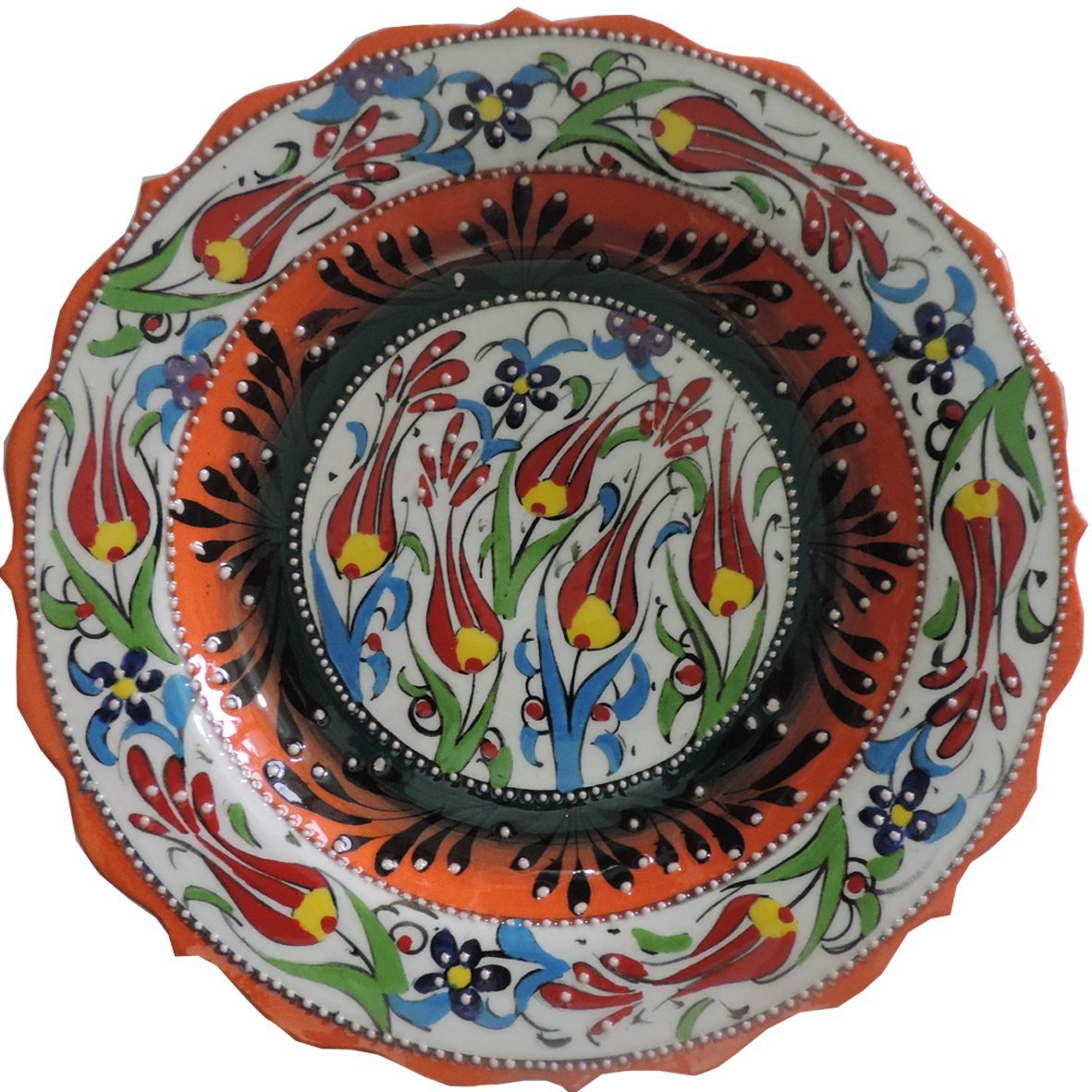 Oğuz Çini 25cm DESENLİ ÇİNİ TABAK