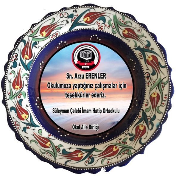 Oğuz Çini 25CM PROMOSYON TABAK